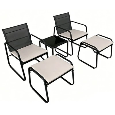 5 Daim Textilene Patio Teeb